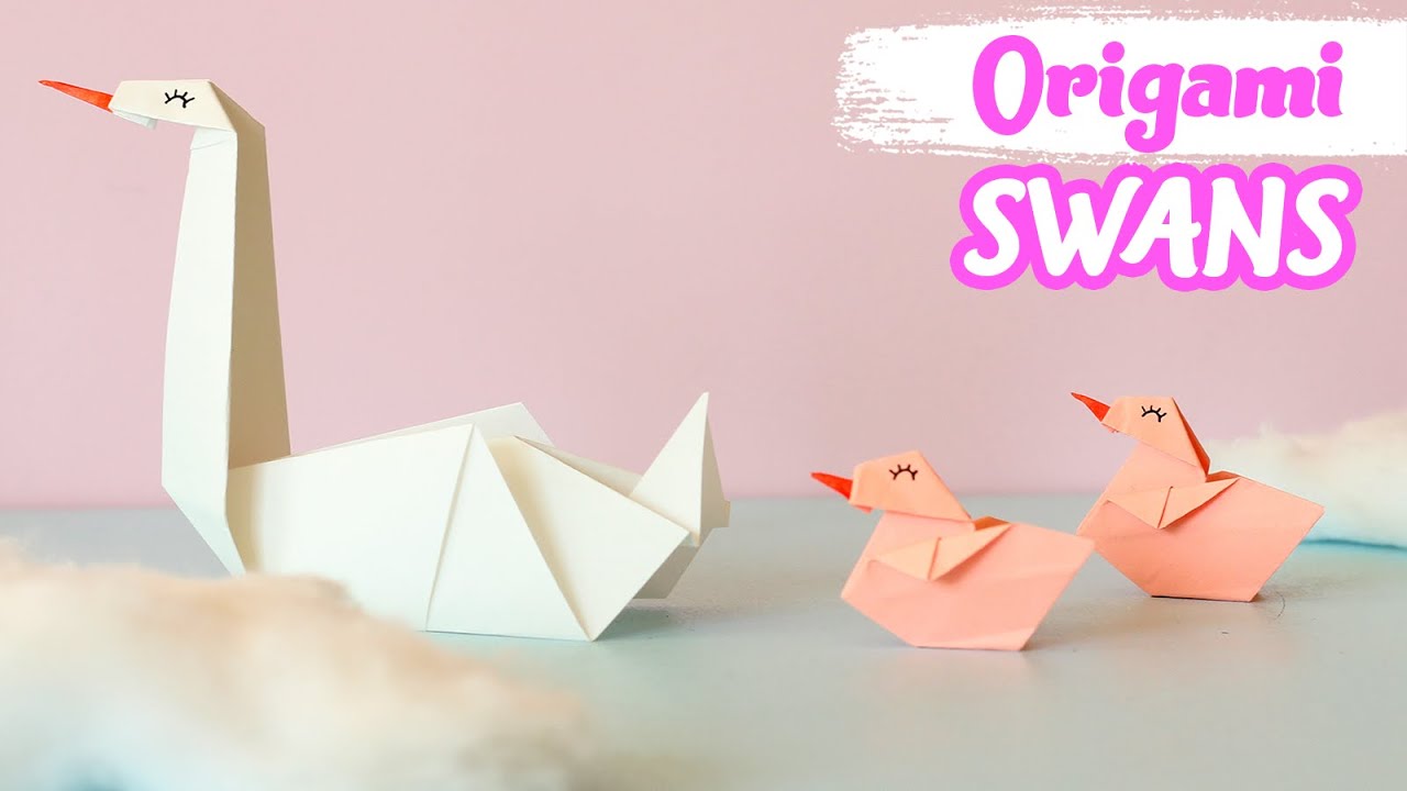 How to make a paper swan Origami swan, easy origami YouTube