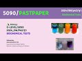 5090_w24_p42_q_1: Biochemical Tests