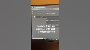 Python Lambda function example with List Comprehension