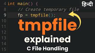 C Programming में Temporary File कैसे Create और Use करें | tmpfile() Function Explained in Hindi