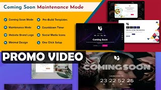 Create Stunning Coming Soon Pages in Minutes! Coming Soon Maintenance Mode Pro WordPress Plugin