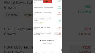 My mutual fund portfolio live revealed day 72 #mymutualfundportfolio #mutualfunds #portfolio #shorts