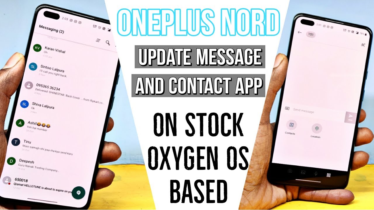 OnePlus Nord | How to now install the OnePlus Messages and Contacts ...