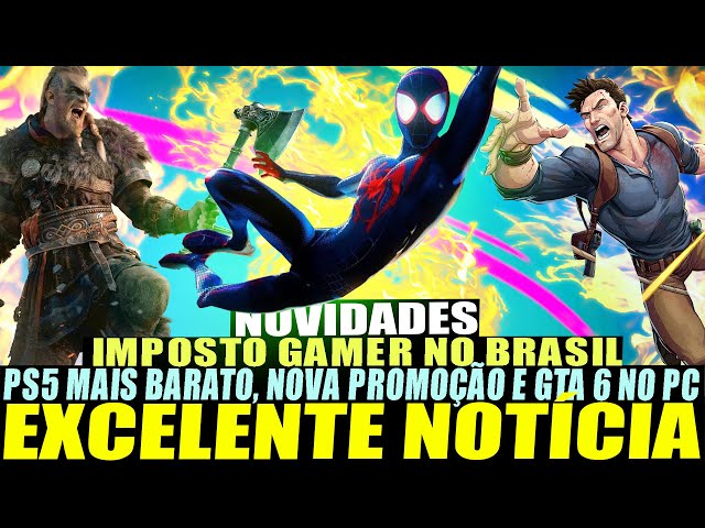 PlayStation do imposto; 70% do valor do PS5 já foi de impostos