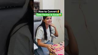 🔥How To Convert Date 📅 Format in Ms Excel || ✅ #msexceltutorial #tipsandtricks #excel #date #viral