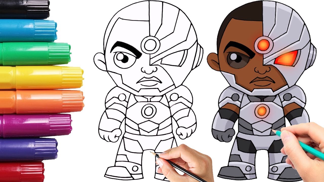 How to Draw Cyborg | Justice League - YouTube