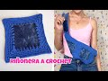 Canguro con tela de jeans y crochet 👖💕 