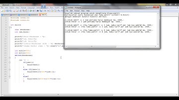 Program Menghitung biaya parkir berdasarkan jenis kendaraan dan lama parkir