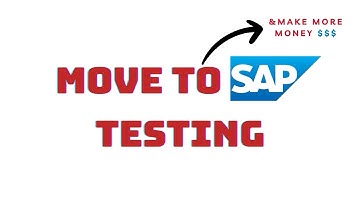 How to move to SAP Testing Domain #sap #testing #job