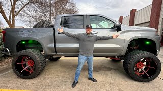 WRECKED HIS DREAM TRUCK! Lifted Chevy on 26x16 FORGIATOS and 9' Mcgaughys + 3' Body Lift