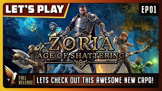 Zoria: Age of Shattering | EP01 | Let's Play | Gameplay |  Great Looking new CRPG - Lets Begin!