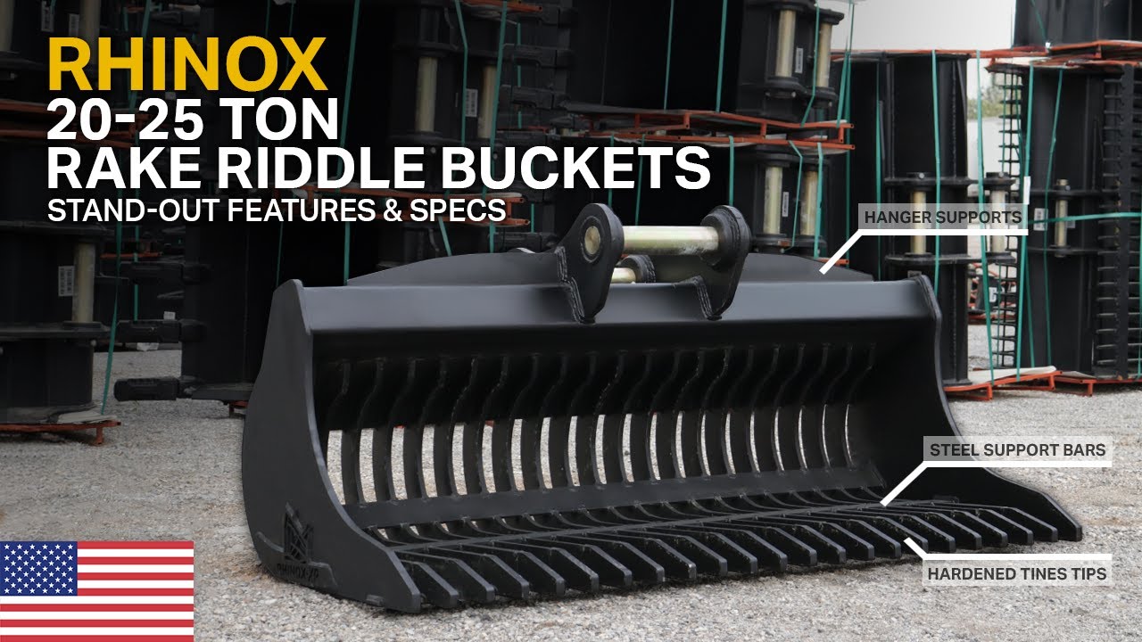 Hitachi ZX245USLC-7H Excavator Rake Riddle Bucket - 84
