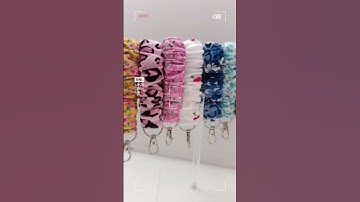 Scrunchie Wristlet Keychains 🩷Perfect solution for keep your keys organised#shortvideo #ytshorts #yt