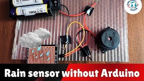 How to make a Rain detector module without Arduino | Raindrops sensor | Arduino project