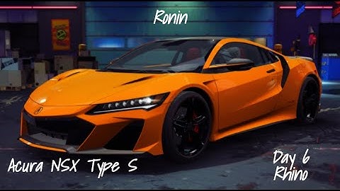 NFS No Limits Ronin Acura NSX Type S - Day 6 (Robin)