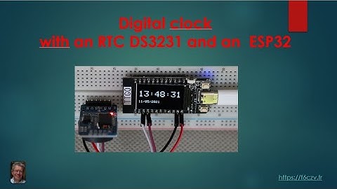 A date-time display on a TTGO T-Display using a DS3231 RTC