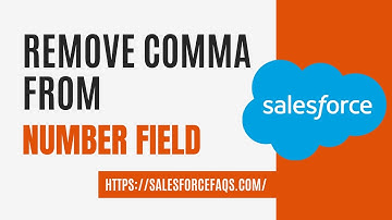 How to remove comma from number field in Salesforce | Salesforce: Number field without comma