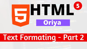 5.HTML Text Formatting Part 2 | Class 5 | Blackterminal Computer Institute