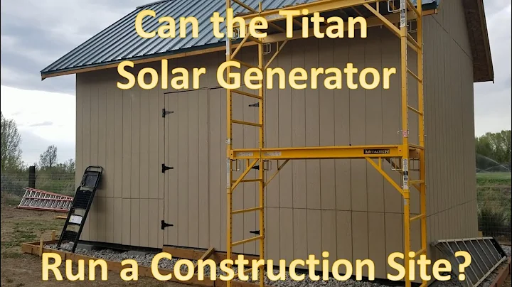 Unleash the Power: Titan Solar Generator Energizes Construction Site