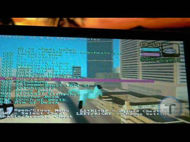 GTA Vice City Stories Cheats PSP With Cheat Device - Awesome Gameplay 