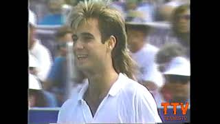 Ivan Lendl Teaches 17 Year Old Andre Agassi A Lesson For 2 Minutes