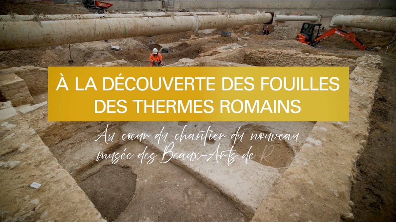 Reims : à la découverte des fouilles des thermes romains