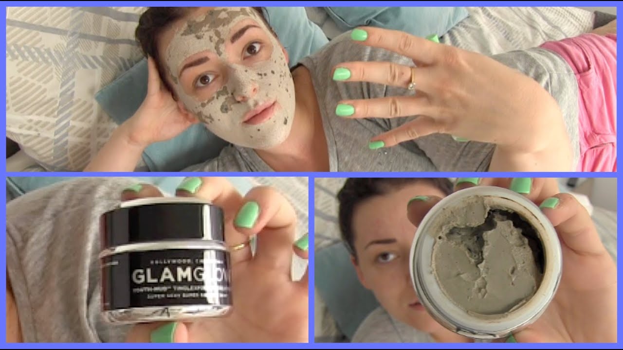 Masker + kletsen GlamGlow YouthMud Tinglexfoliate Treatment - YouTube