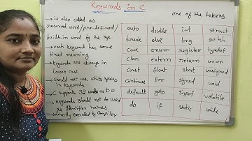 C-Language || Class-15 || Keywords in C || C Both in Telugu and English || Telugu Scit Tutorials