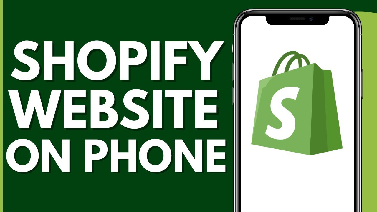 Shopify Cell Phone How to Create Shopify Website on Mobile Phone | Full Tutorial 2024 ...