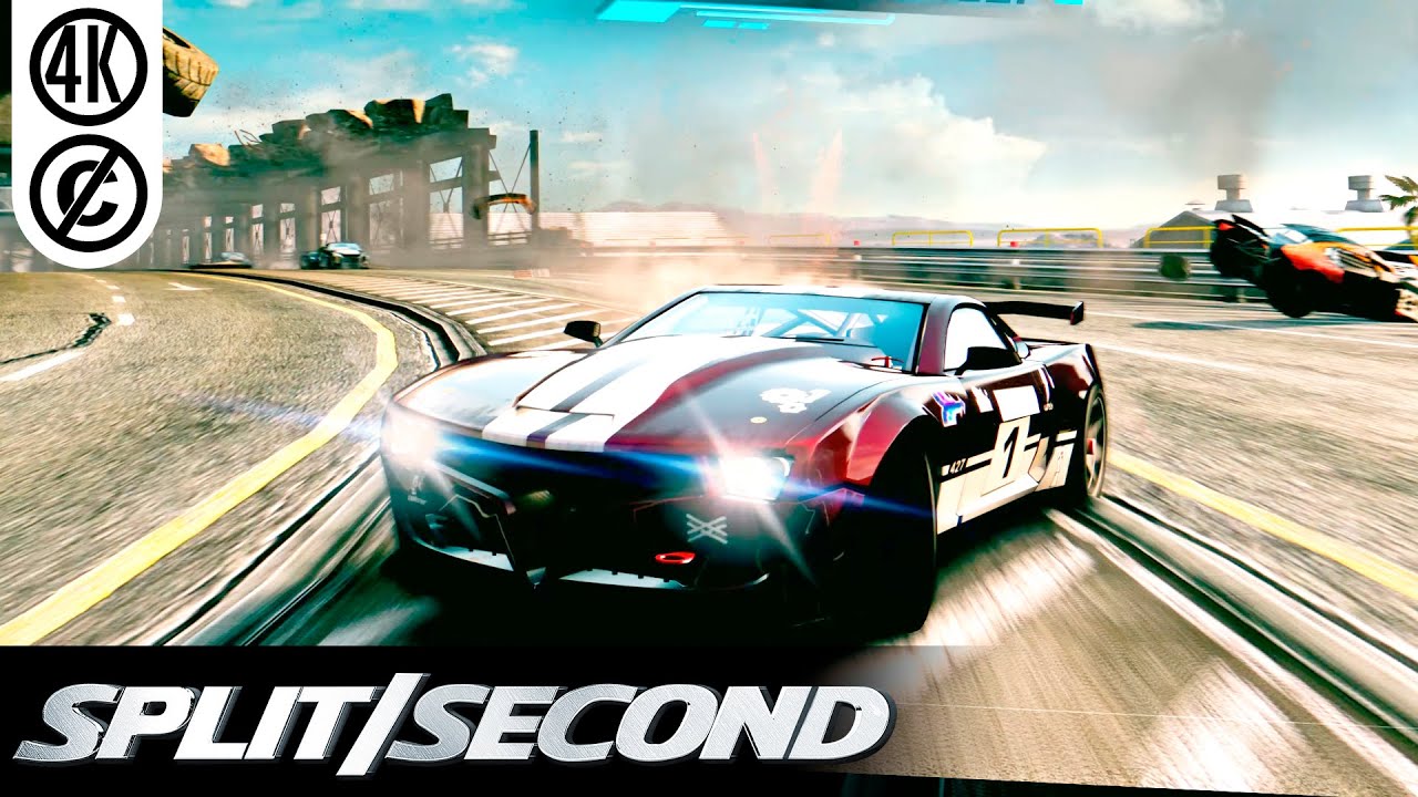 Split Second "Remastered" - Downtown Central Race (4K 60 FPS / No Copyright / No HUD)