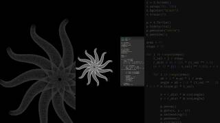 Python Turtle Spiral Animation 🌀 | Mesmerizing White Art on Black Background #shorts