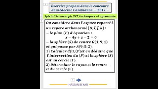 Exercice  7 géométrie dans l'espace