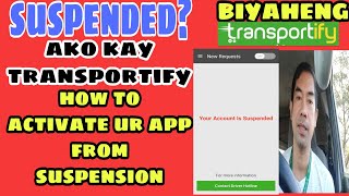 BIYAHENG TRANSPORTIFY ( TIPS HOW TO REACTIVATE SUSPENDED APP) screenshot 4