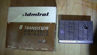 Admiral 8 Transistor Vintage AM Pocket Radio