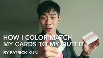 How I Magically Color Match my Cards to my Outfit! (กลเปลี่ยนสีไพ่กับเสื้อ) |  Patrick Kun