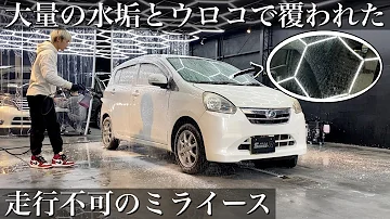 【閲覧注意】大量の水垢とウロコがびっしり「ダイハツ ミライース」を徹底洗車 car detailing DAIHATSU mira e:s
