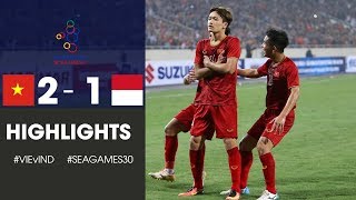 Highlight | Việt Nam 2 - 1 Indonesia | Indo Thua Tâm Phục Với Siêu Phẩm Phá Lưới Của Hoàng Đức