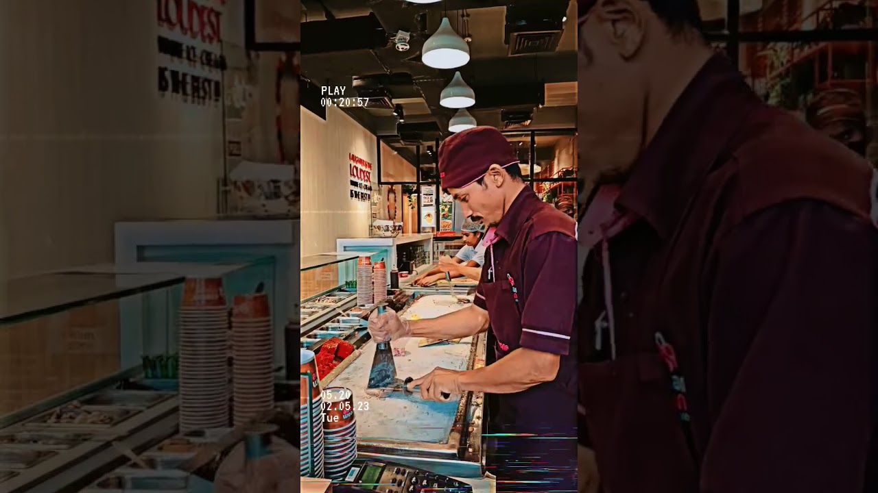 cream stone ice cream concept