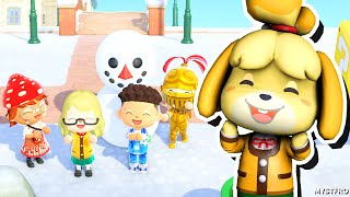 Let&#39;s Build a Snowman! | Isabelle Plays: Animal Crossing New Horizons