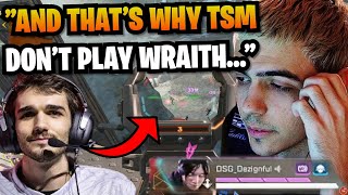 TSM ImperialHal explains why Wraith is TERRIBLE after Dezignful picks her in ALGS Pro League!