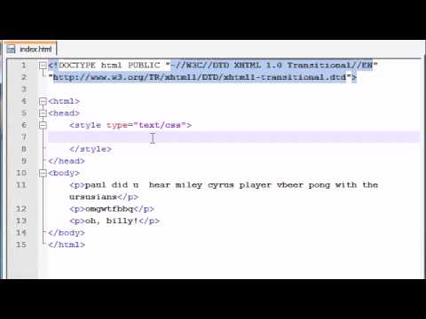 XHTML and CSS Tutorial - 33 - Pseudo Elements