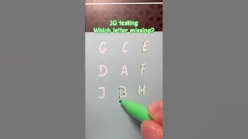 IQ testing which letter missing? #shorts #iqtest #letterchallenge #alphabetchallenge