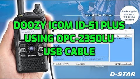 ICOM ID-51PLUS -LETS USE THE OPC-2350LU CABLE -Terminal /Access mode