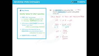 GCSE Maths Reverse Percentages - Easy 6-Minute Guide