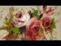 Christmas Quick and Easy Roses Painting Video 11