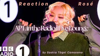 Reaction to ROSÉ - APT. in the Radio 1 Live Lounge @roses_are_rosie