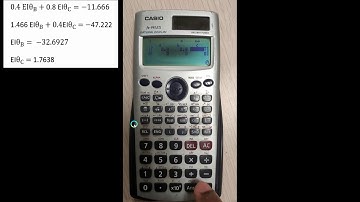 How to solve two equations with 2 unknowns in the calculator (fx-991ES)