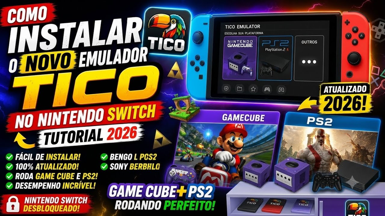 Nintendo Switch Tutorial Guide Como INSTALAR o NOVO Emulador TICO no Nintendo Switch (Tutorial 2026 ...