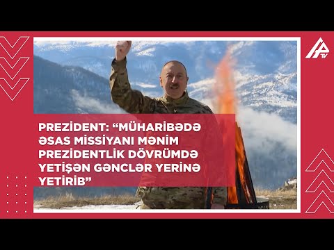Prezident: “Müharibədə əsas missiyanı mənim prezidentlik dövrümdə yetişən gənclər yerinə yetirib”