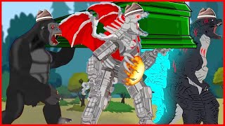 GODZILLA & KONG VS Evolution of MECHAGODZILLA - Coffin Dance Song Meme Cover